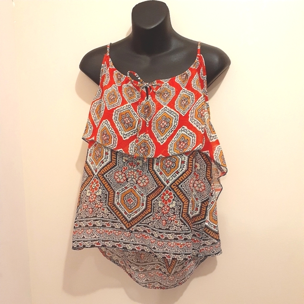 COPY - 3 for $25- Devoted Boho Sheer Top, Size L